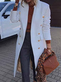 Amsoin Button Fashion Coat