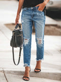Amsoin Casual Ripped Jeans