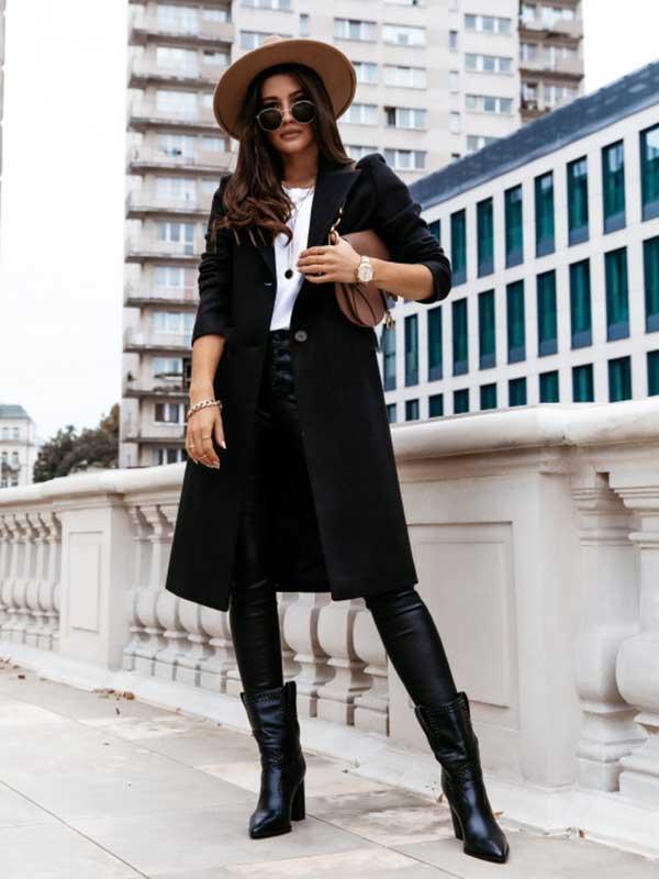 Amsoin Popular Long Style Overcoat