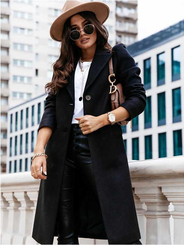 Amsoin Popular Long Style Overcoat