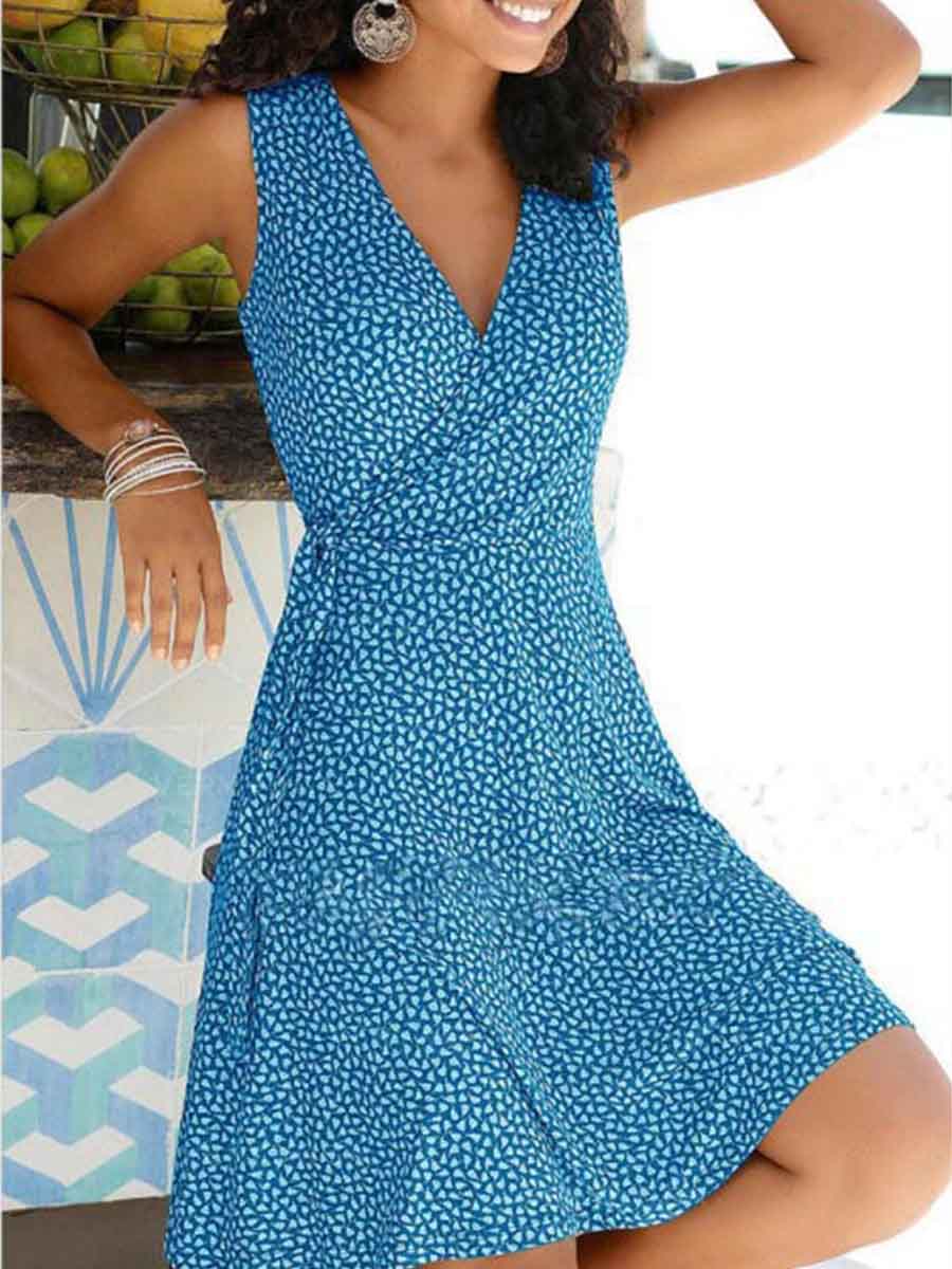 Amsoin Stylish Floral Dress