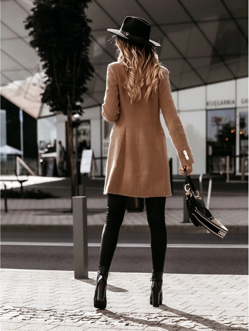 Amsoin Double Breasted Coat