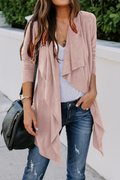Amsoin Fashion Solid Patchwork Cardigan
