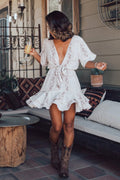 Amsoin Printed Mini Dress