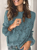 Amsoin Hollow Lace Top