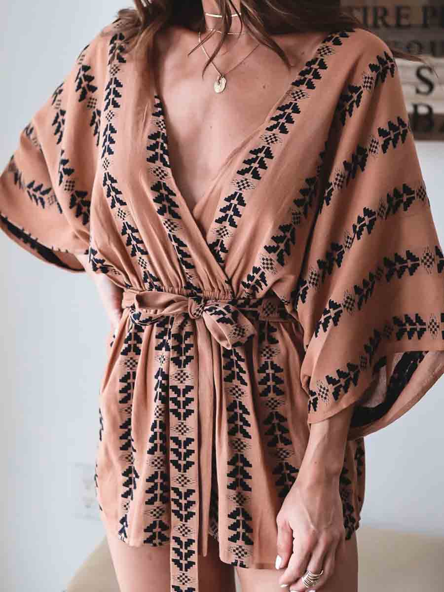 Amsoin Casual Lace-up Jumpsuit