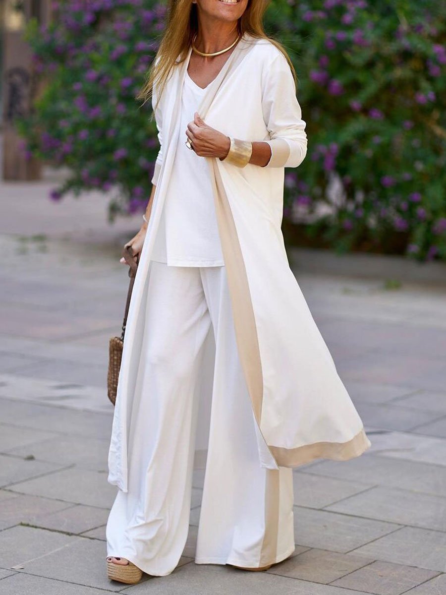 Amsoin Color Blocking 3 Ardigan Suit