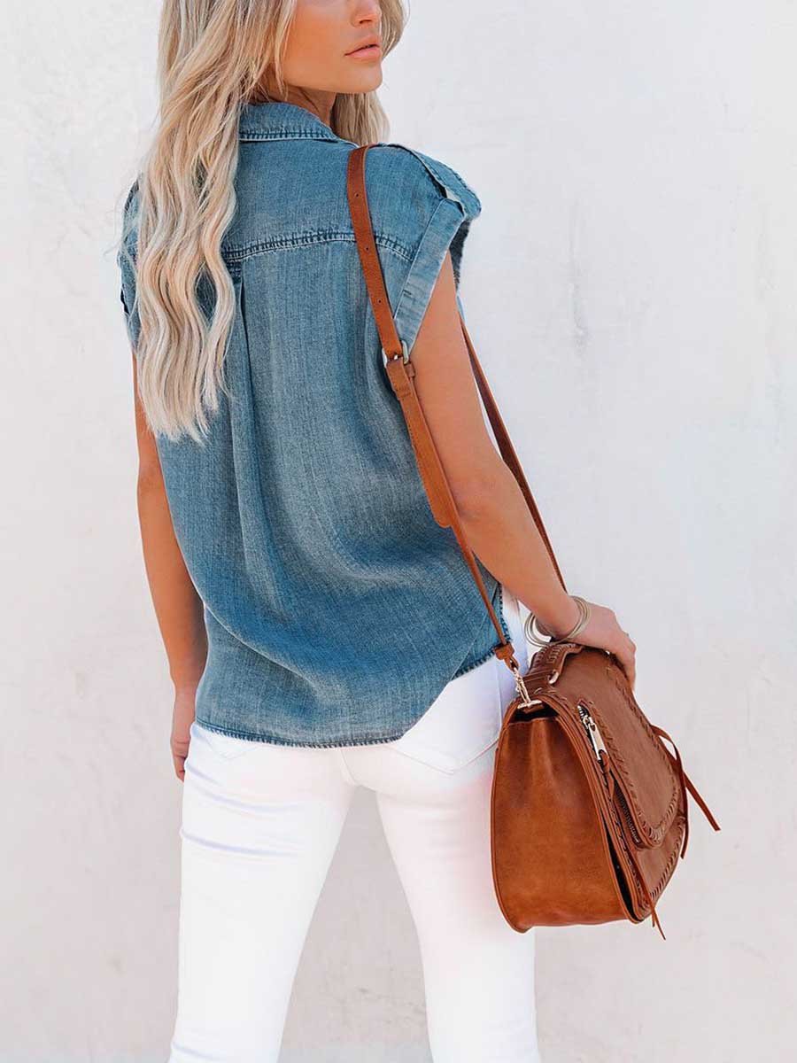 Amsoin Denim Shirt