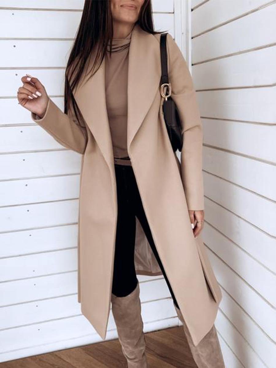 Amsoin Belt Pocket Coat