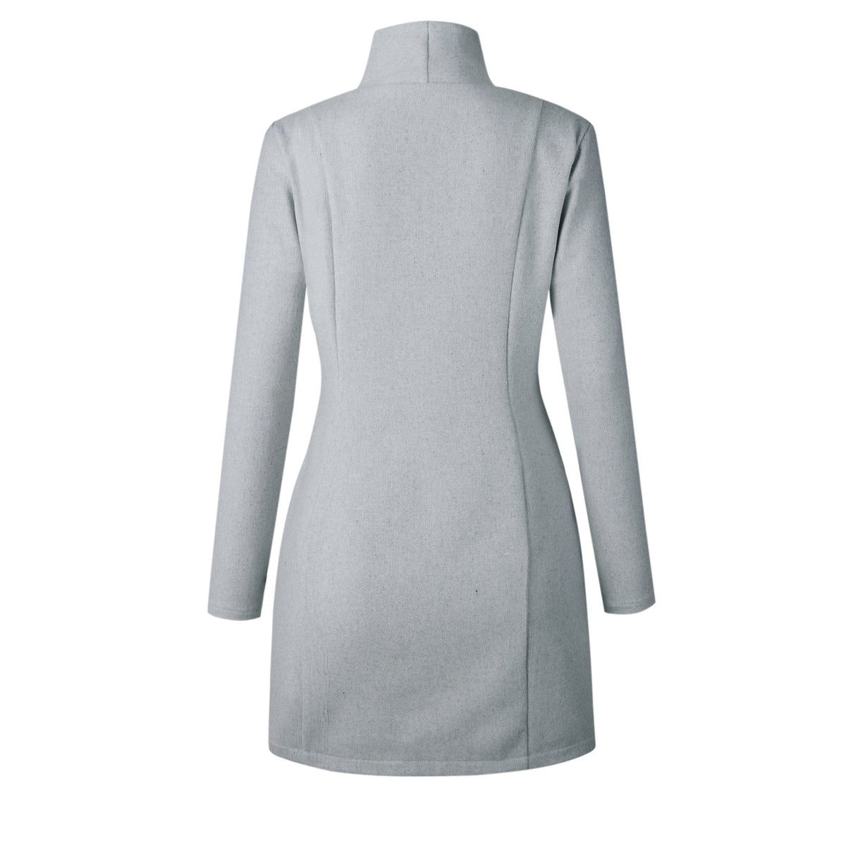 Amsoin Slim Zipper Coat