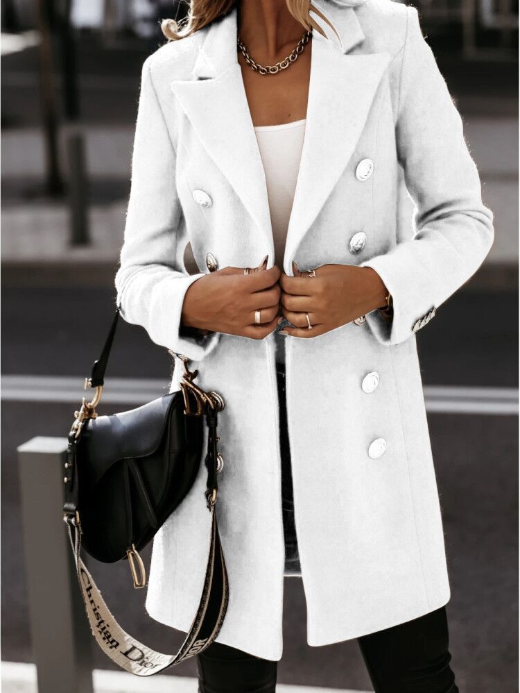 Amsoin Double Breasted Coat