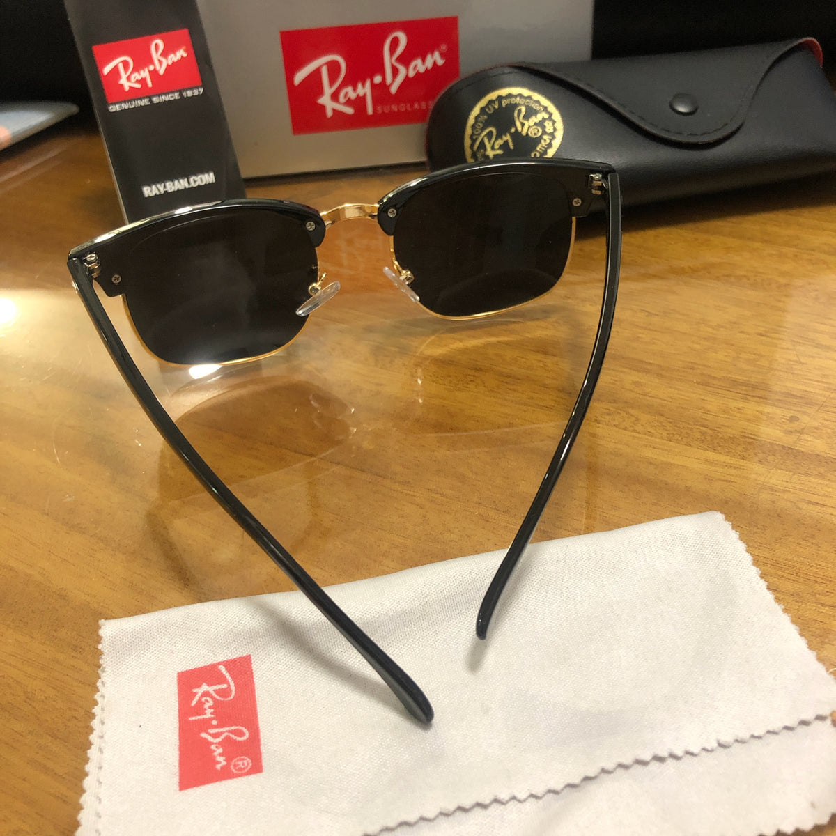 Unisex polarized ray ban rb3016 clubmaster polarized