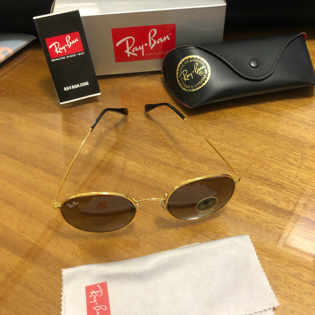 Unisex  polarized ray-ban rb3447 round metal sunglasses