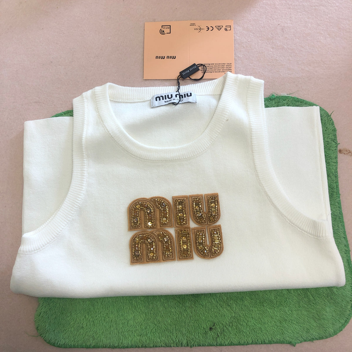 Fashion tank top miu miu and T-shirts