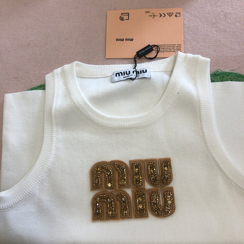 Fashion tank top miu miu and T-shirts