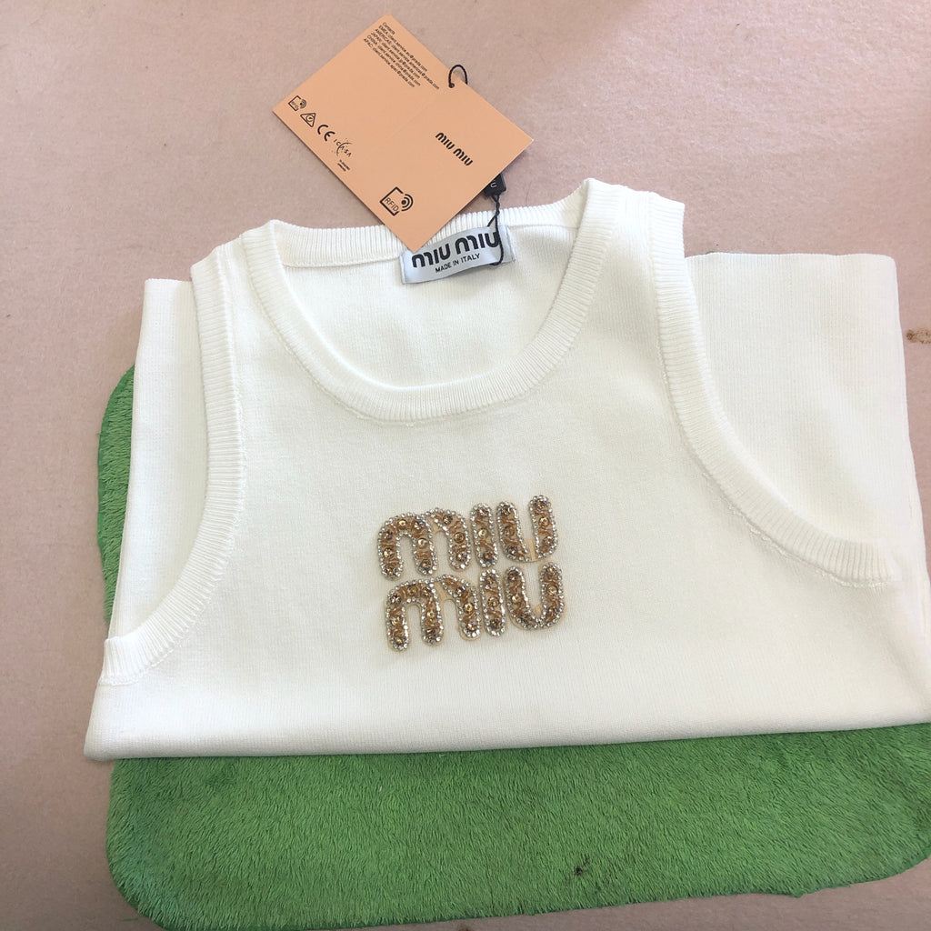 Fashion tank top miu miu and T-shirts