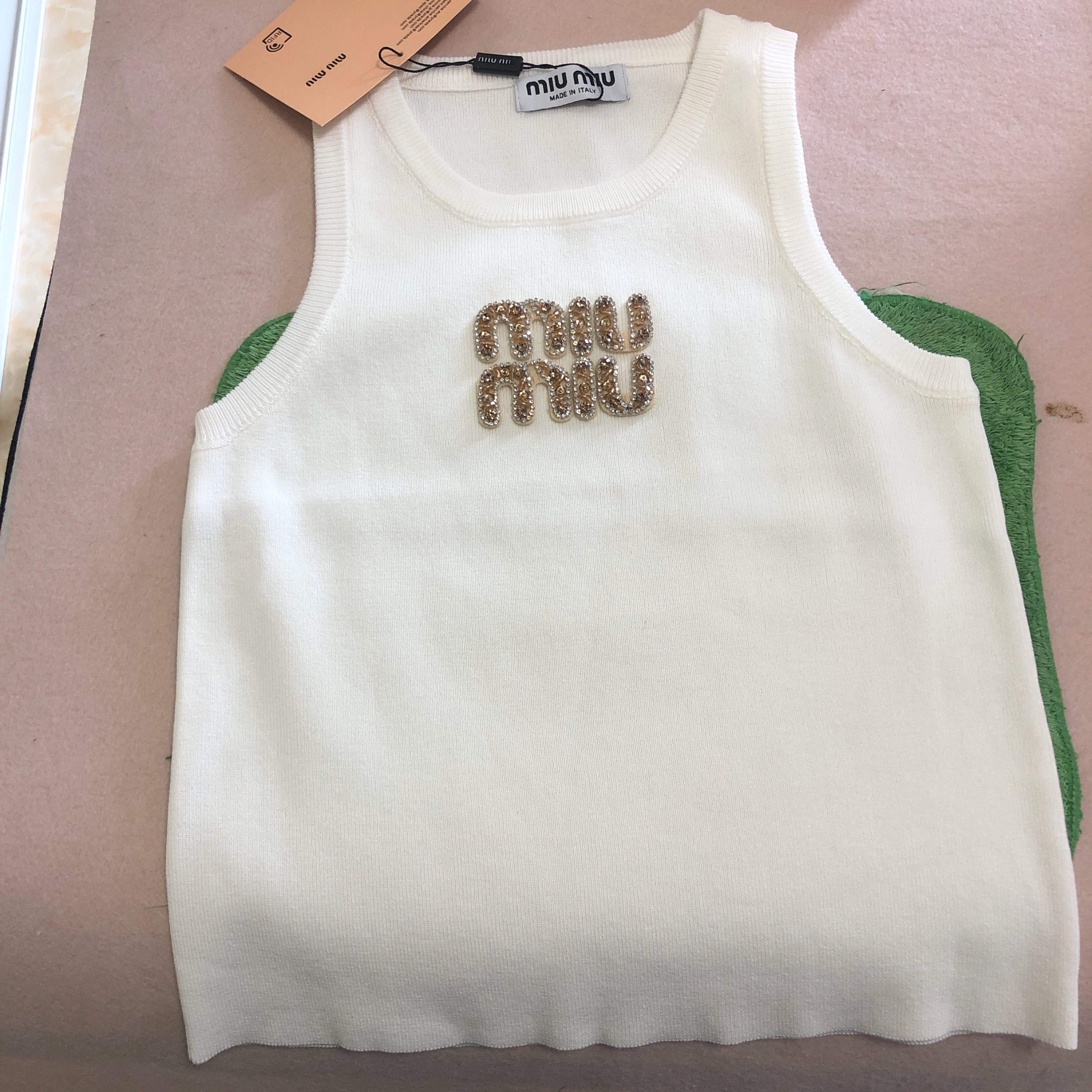 Fashion tank top miu miu and T-shirts