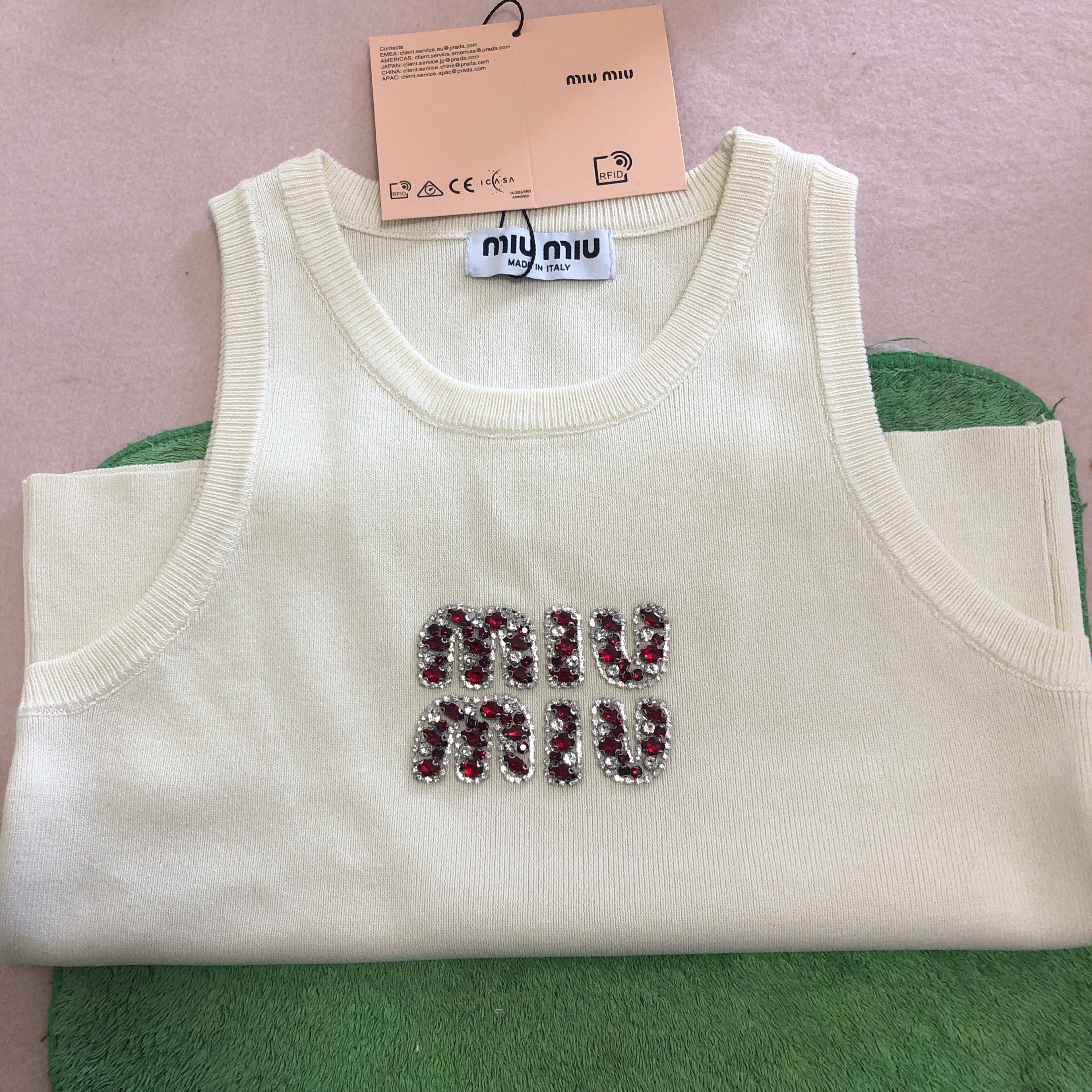 Fashion tank top miu miu and T-shirts new
