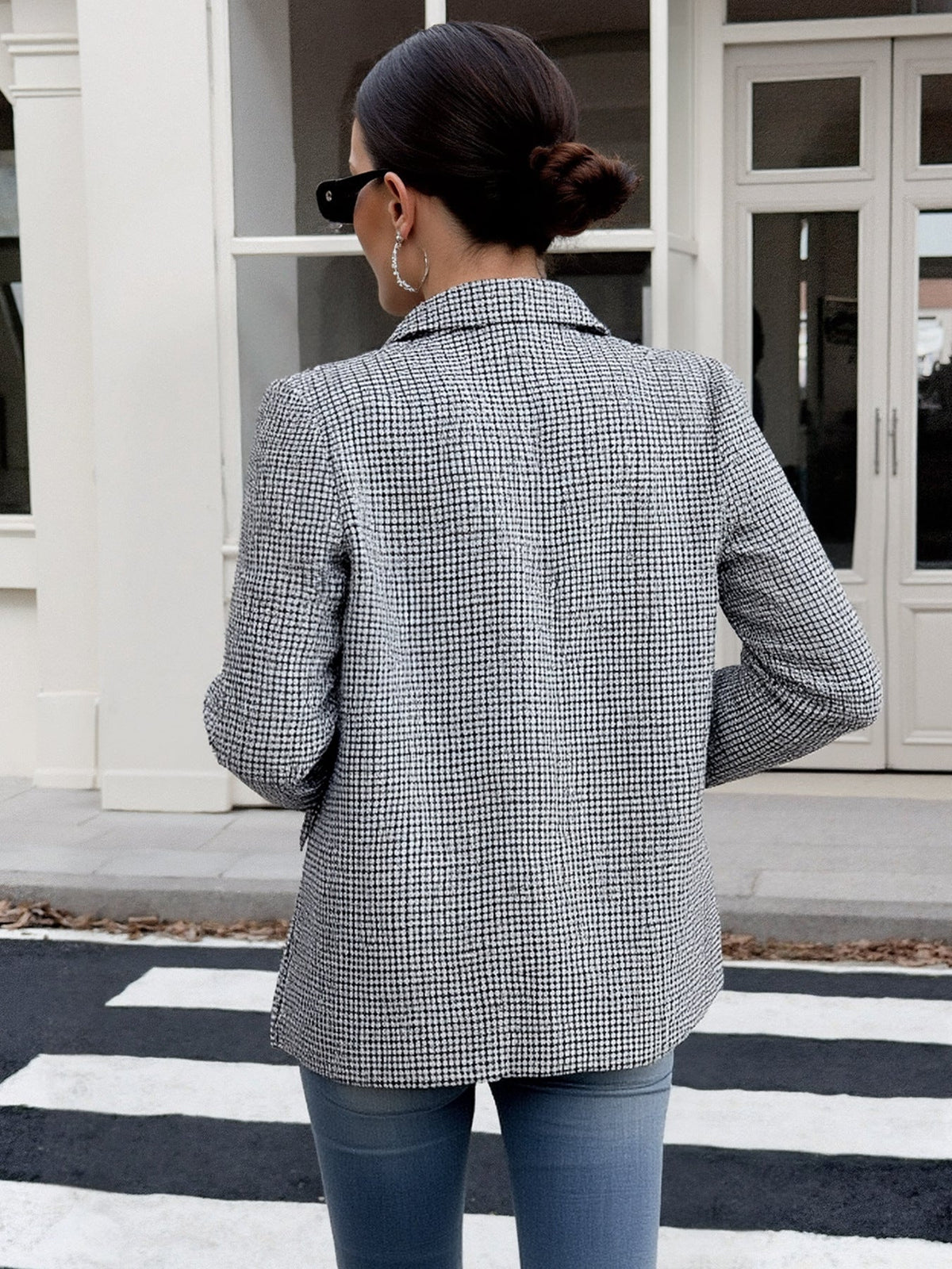 Amsoin Plaid Blazer