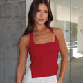 Abrina Sleeveless Slit Top