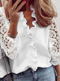 Amsoin Lace Long Sleeve Shirt