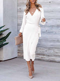 Amsoin Sexy Knitted Dress