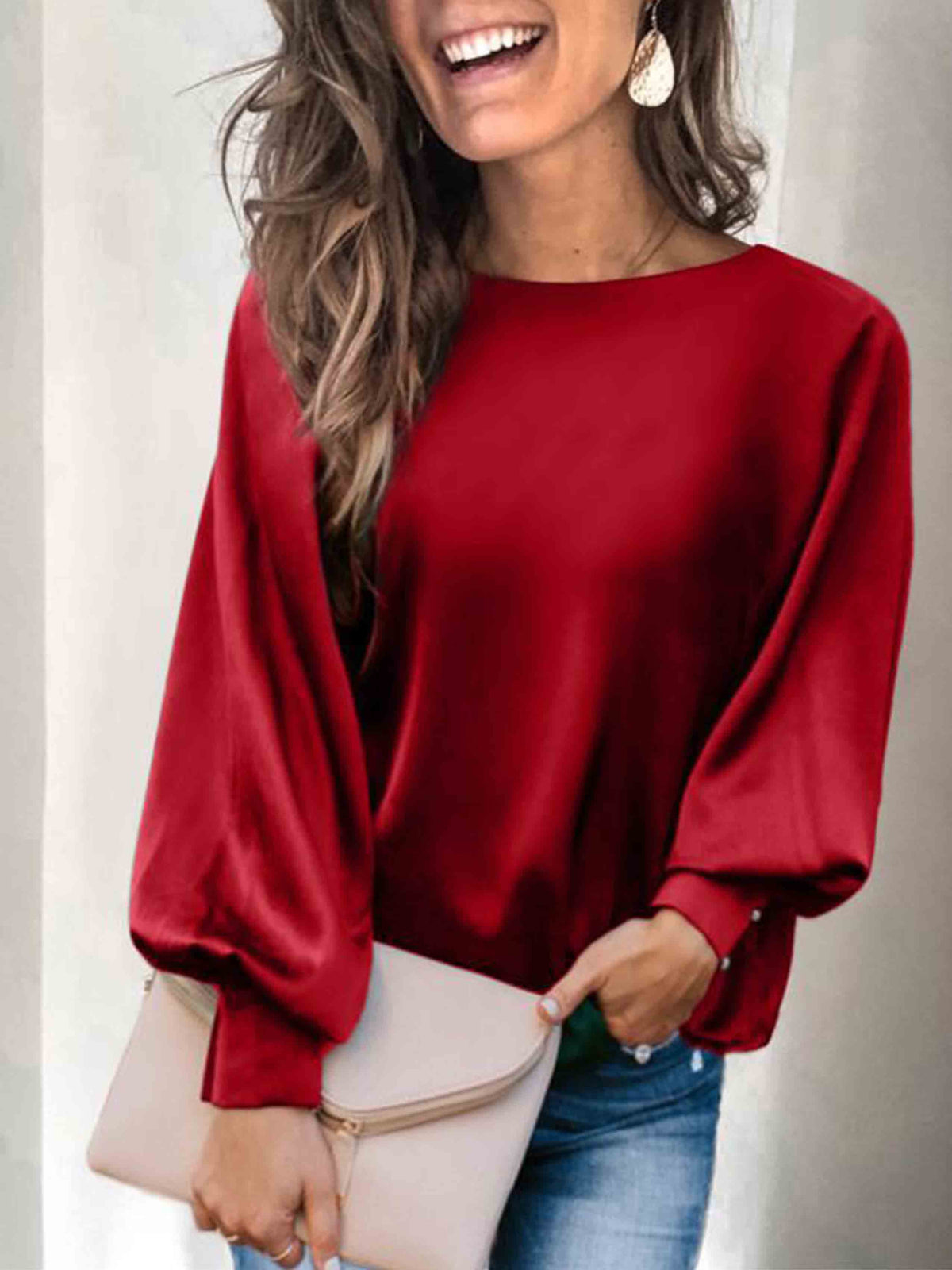 Amsoin Basic Casual Blouse