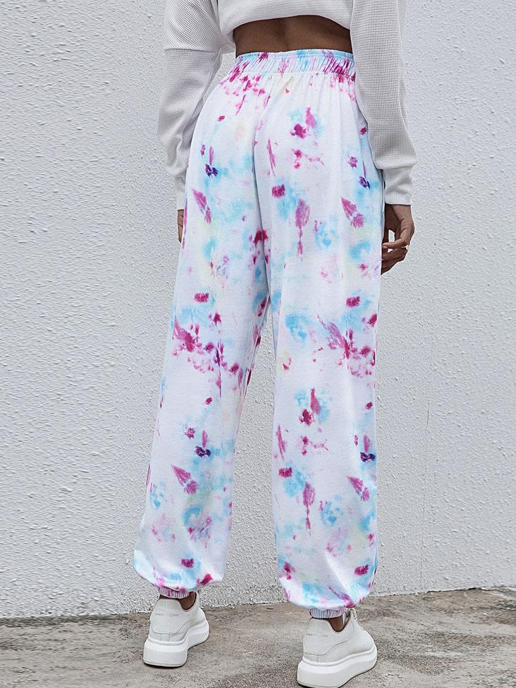 Amsoin Tie-Dye Relaxed Fit Jogger Sweatpant