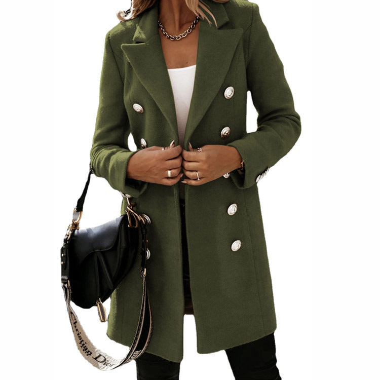 Amsoin Double Breasted Coat