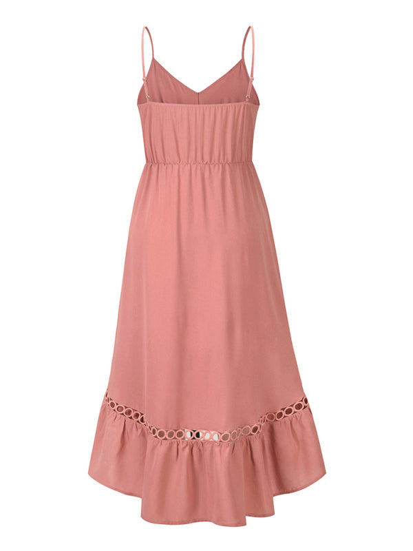 Amsoin Irregular Midi Sling Dress