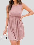 Amsoin High Waist Knit Vest Dress