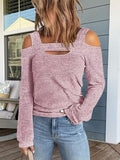 Amsoin Sexy Off Shoulder Long Sleeve T-Shirt